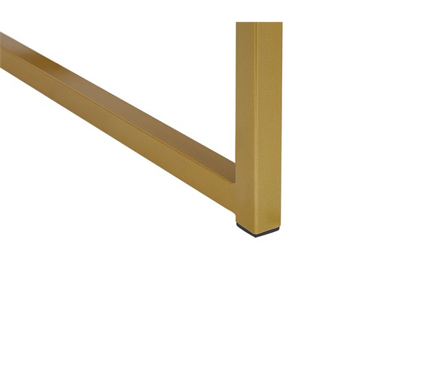 Beliani Mesa auxiliar LARGO 40x40 Preto