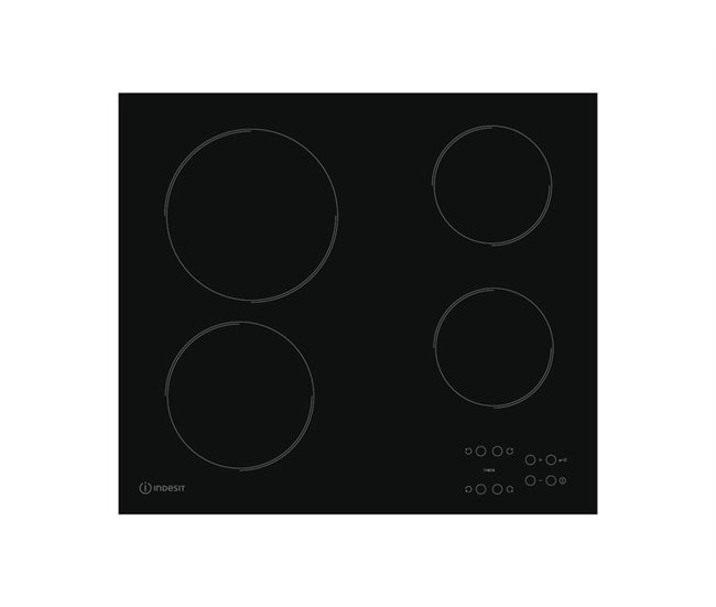 Placa de vitrocerâmica INDESIT RI 161 C 58cm 4 zonas Preto