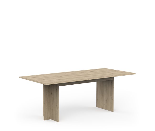 Mesa de jantar extensível 160cm CLAP Carvalho