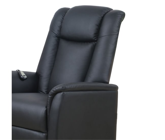 Poltrona relax elétrica pele sintética MAX Preto