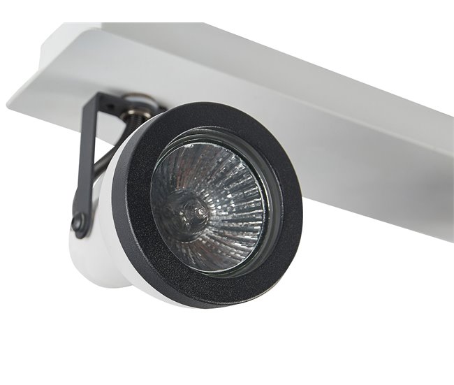 Beliani Iluminação de tecto BARO Branco