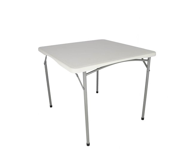 Mesa dobrável de formato quadrado Well Home Branco