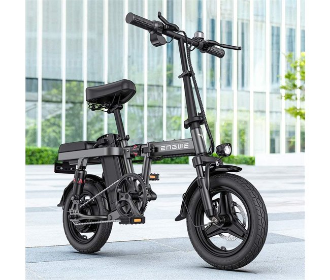 ENGWE T14 EU - Bicicleta elétrica compacta | Autonomia de 45KM Cinza