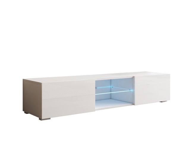 Móvel tv sala de estar e jantar 2 portas led tibi 160