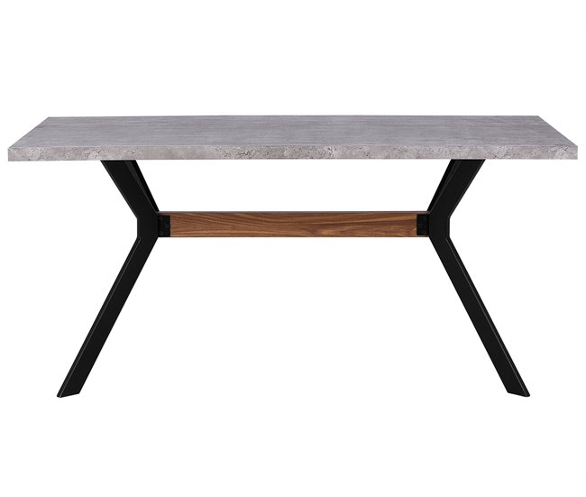 Beliani Mesa de centro BLACKPOOL 90x160 Cinza Claro