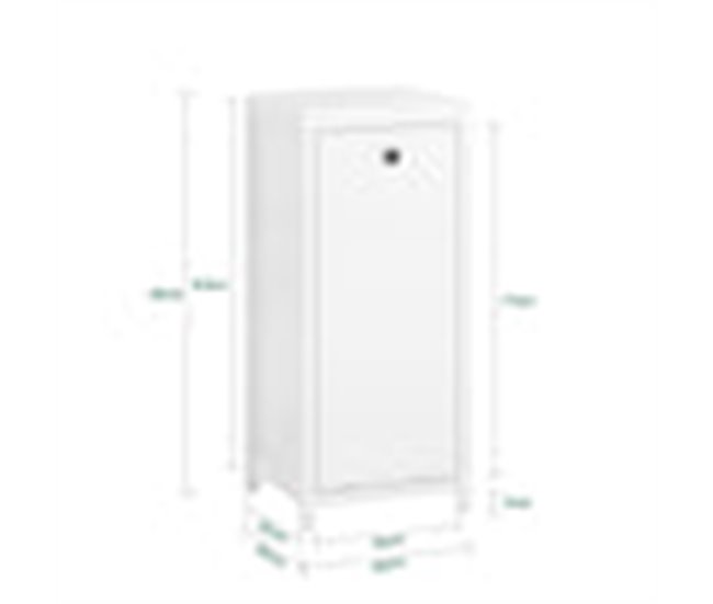 Armário para lavandaria, BZR96-W SoBuy PT Branco
