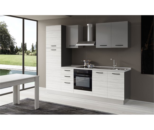 Cozinha GILDA 2.0 Direita Branco/cinza
