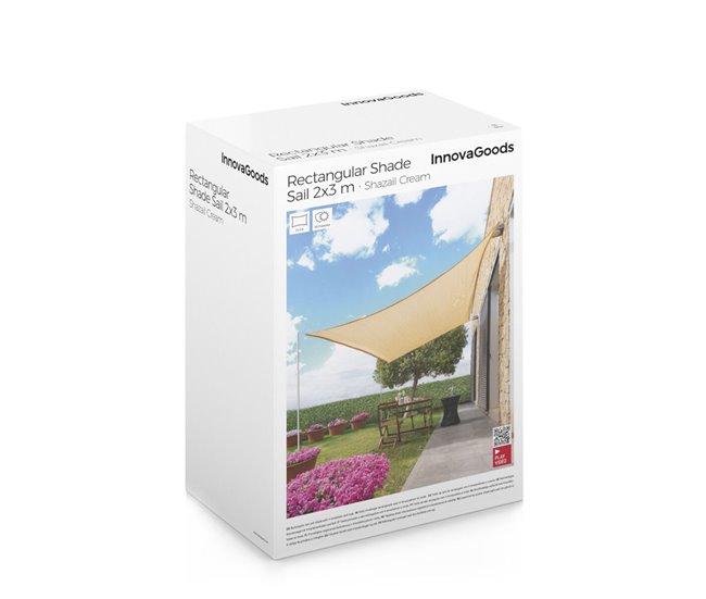 Toldo de Sombreamento Retangular 200x300 Bege