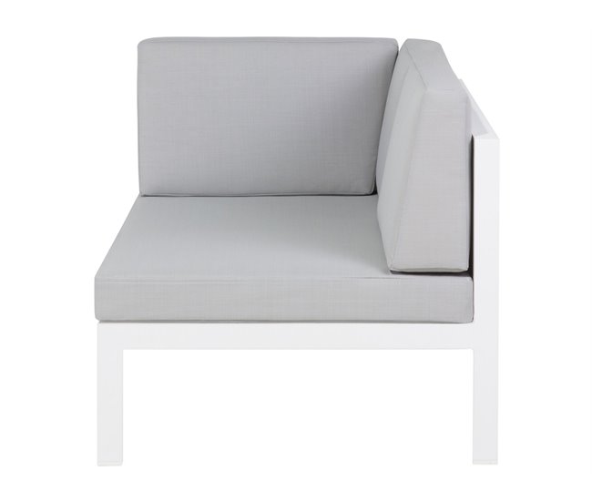 Beliani Conjunto lounge CASTELLA Cinza