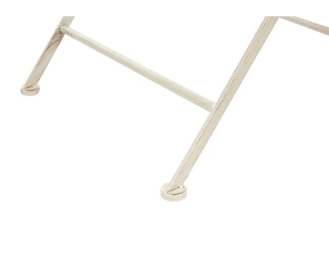Beliani Conjunto de refeição BIVIO Branco/ Bege