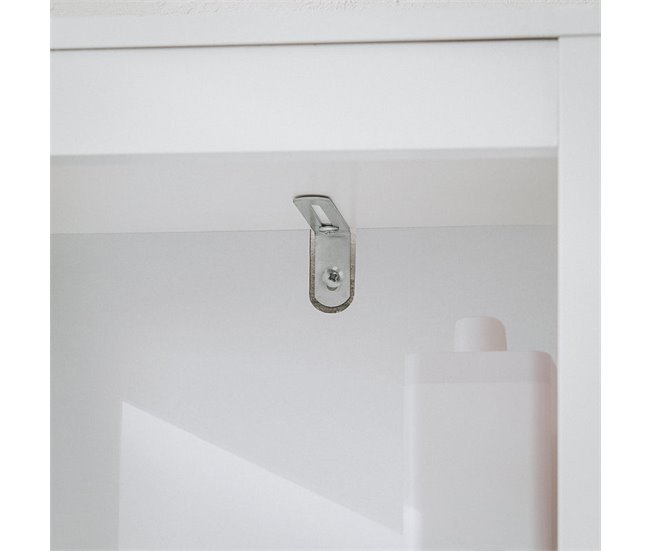 Armário alto de banho com 1 cesto e 2 prateleiras BZR123-W SoBuy Branco
