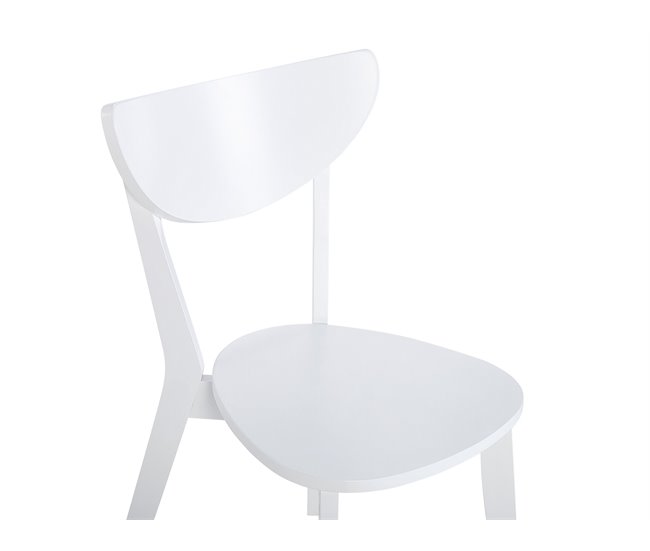 Beliani Conjunto de refeição ROXBY Branco