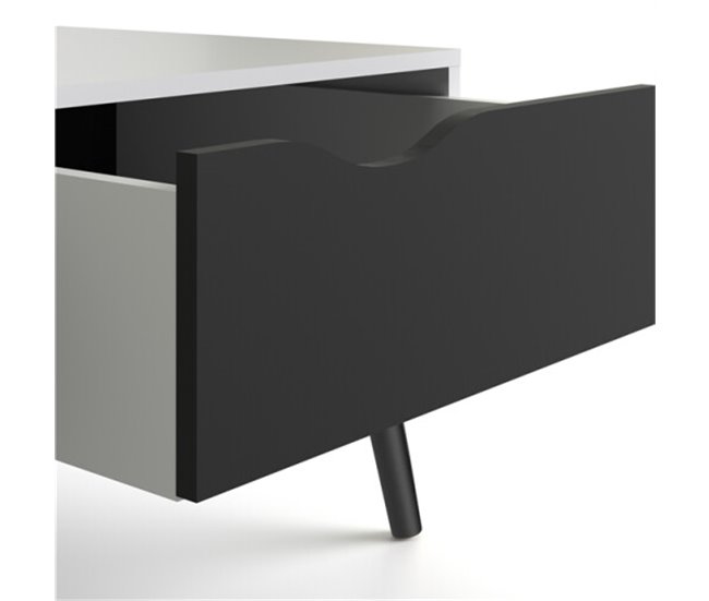 Mesa de centro LIA branca e preta Branco/ Preto