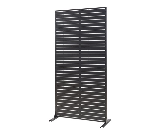 Divisória De Interior Trolu Em Aço 200x100x50 Cm Preto Casa.pro