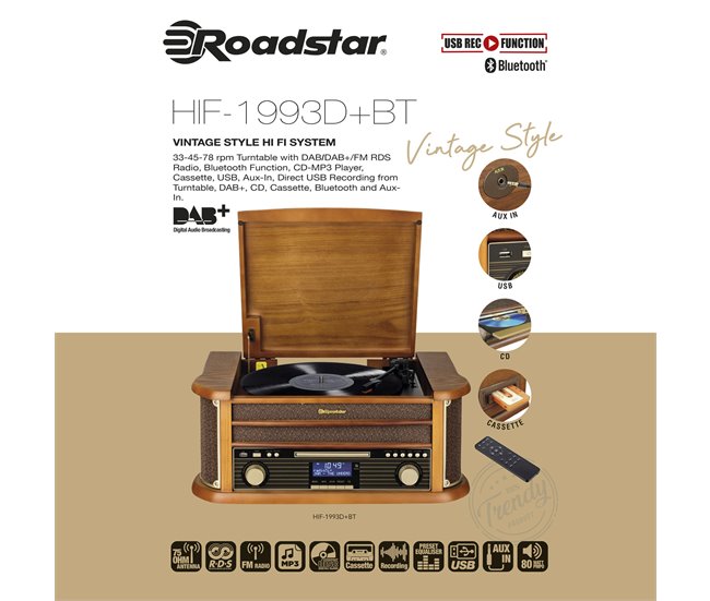 Sistema Micro Roadstar HIF1993DBT Madeira