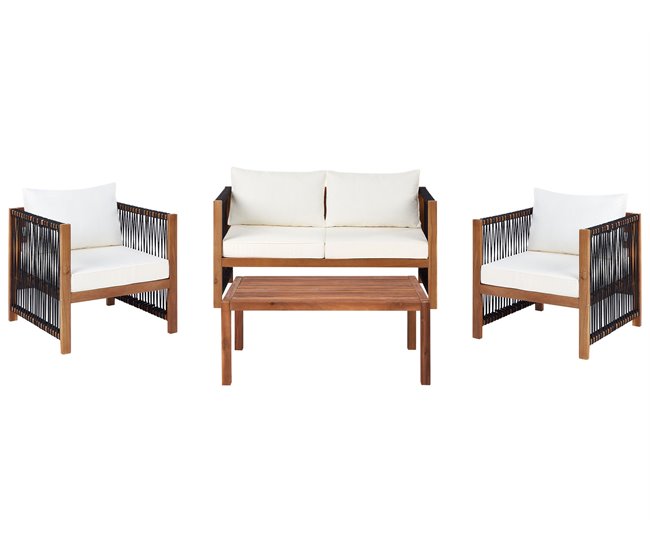 Beliani Conjunto lounge ANTRIA Bege