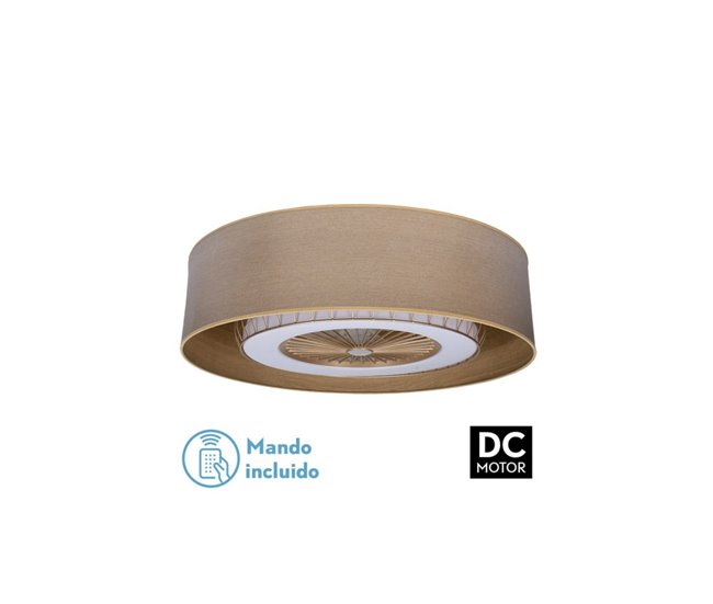  Ventilador de tecto metálico Série Tania Castanho