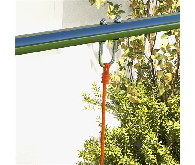 Conjunto Baloiços Aço e polipropileno Outsunny Multicor