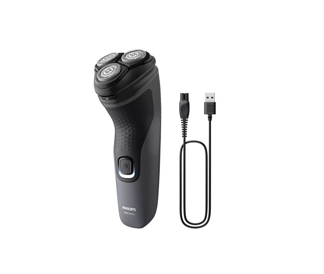 Aparador de Cabelo-Máquina de Barbear S1142/00 Preto / Cinza