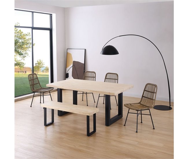  Mesa de jantar Loft 180 80x180 Carvalho