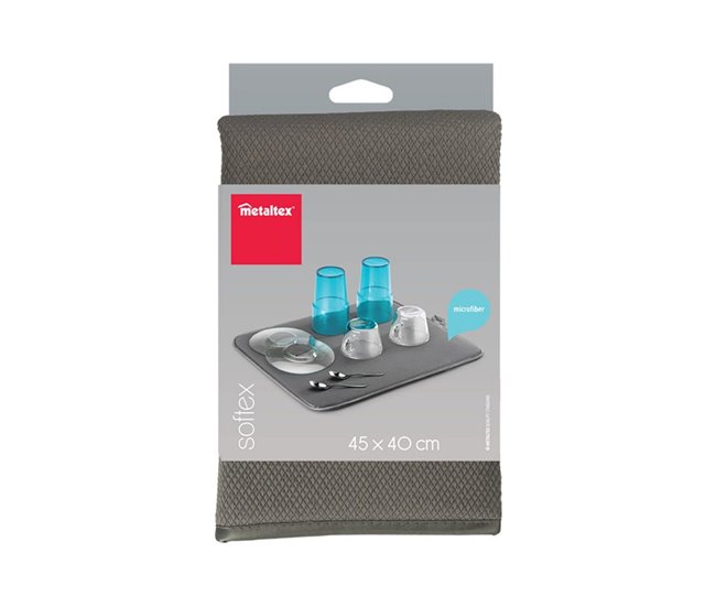  Tapete de rodo de microfibra SOFTEX da Metaltex Cinza