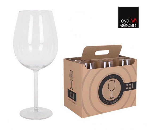 Conjunto de 6 copos de vinho XXL SIRAH 73cl Transparente