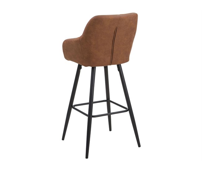 Beliani Silla de bar DARIEN Dourado
