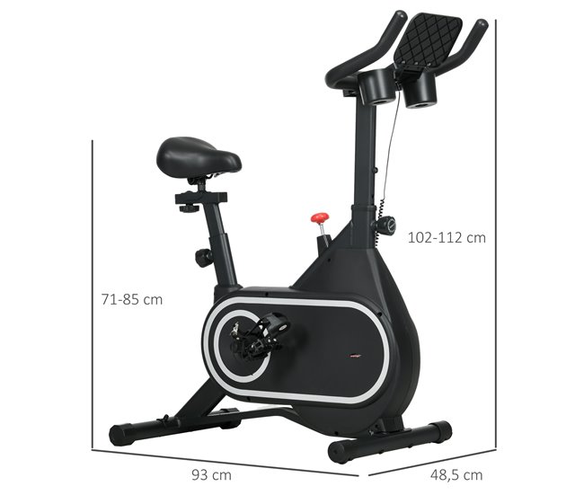 Bicicleta Estática Aço e Polietileno SPORTNOW Preto