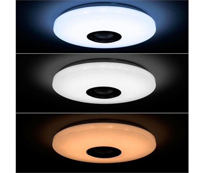 Candeeiro LED de Teto com Altifalante Branco