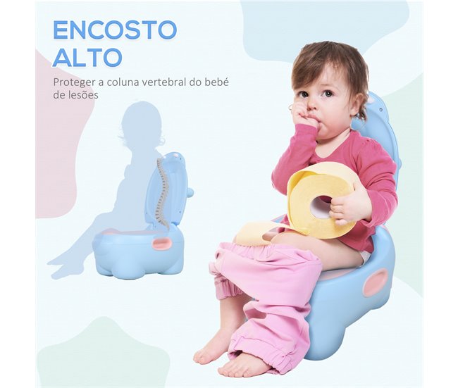 Bacio para Bebé TPE e Plástico HOMCOM Azul