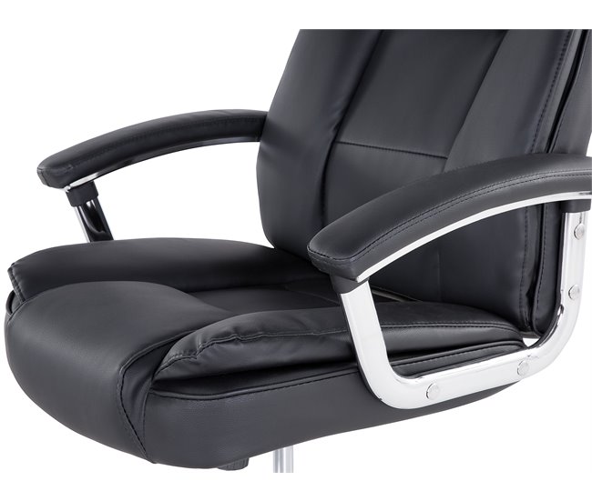 Beliani Cadeira executiva ADVANCE Preto