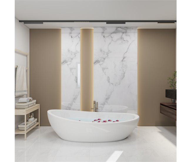 Revestimento de parede Bladel 4 painéis PVC Branco