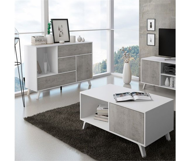  Aparador Wind 119 Branco/cinza