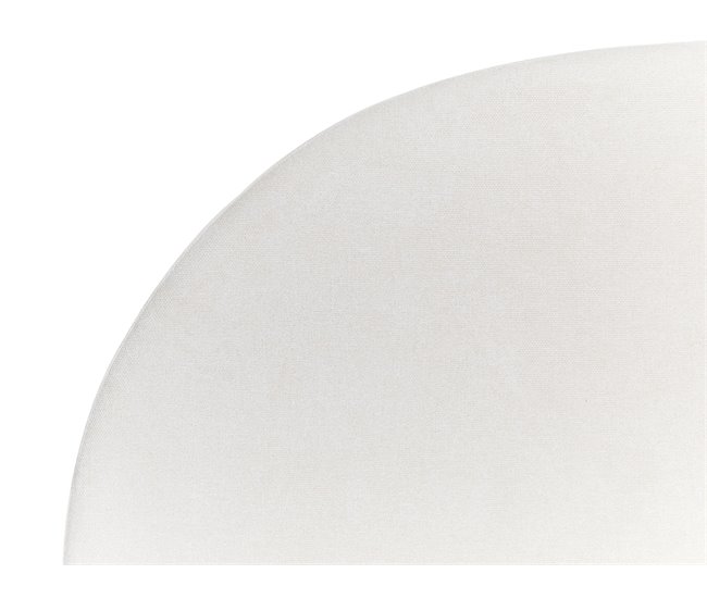 Beliani Cama com estrado Poliéster MILLAY 196x211 Branco/ Bege
