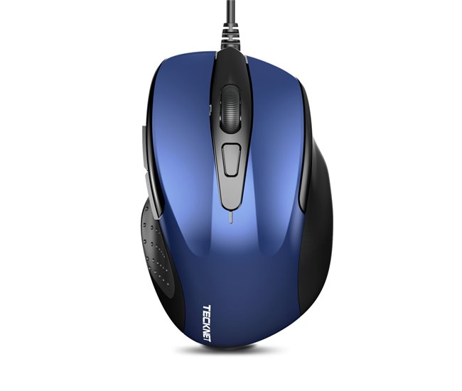 Tecknet um013 rato ergonómico - com fio 4 dpi durável plug and play