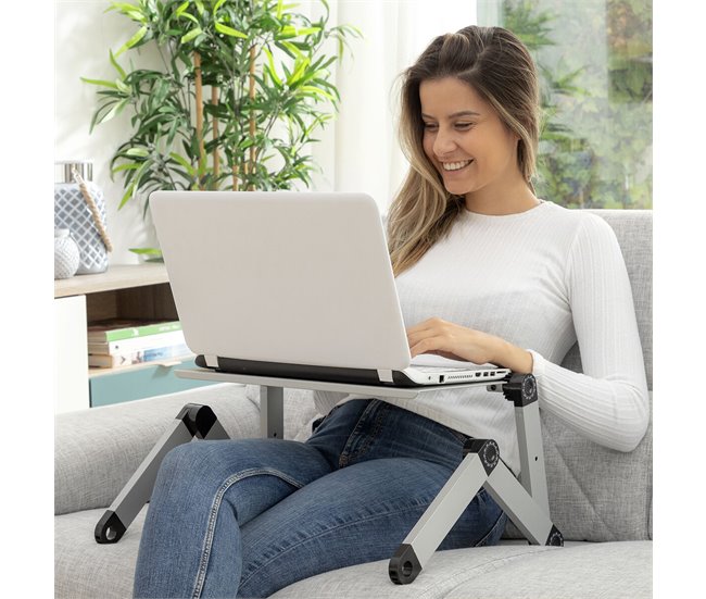 Mesa Multi-Posições Ajustável para Portáteis Branco