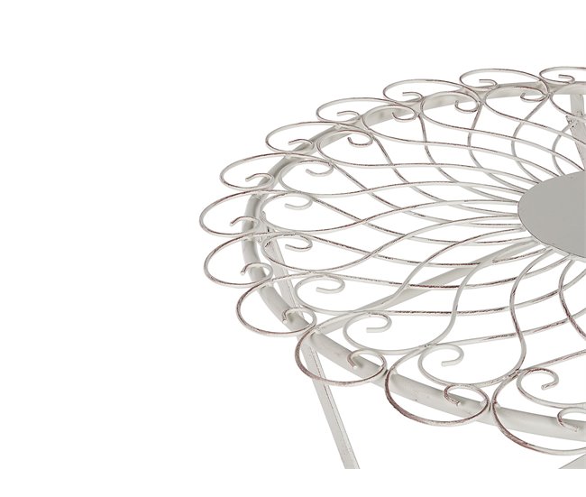 Beliani Mesa de jardim STIFFE Branco/ Bege