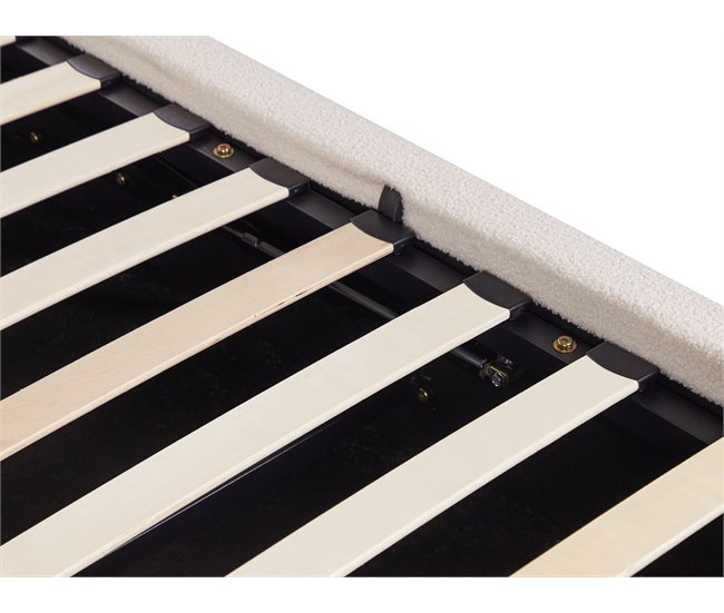 Beliani Cama baú Bouclé BLAGNAC 200x228 Bege