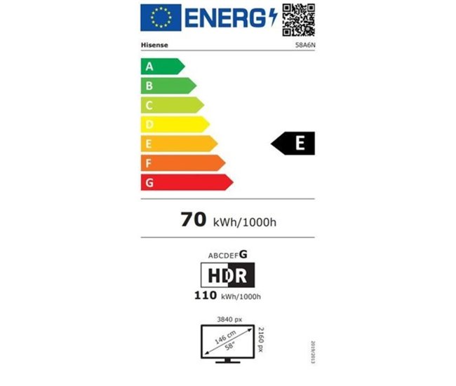 TV HISENSE A6N Smart TV UHD 4K VIDAA Preto