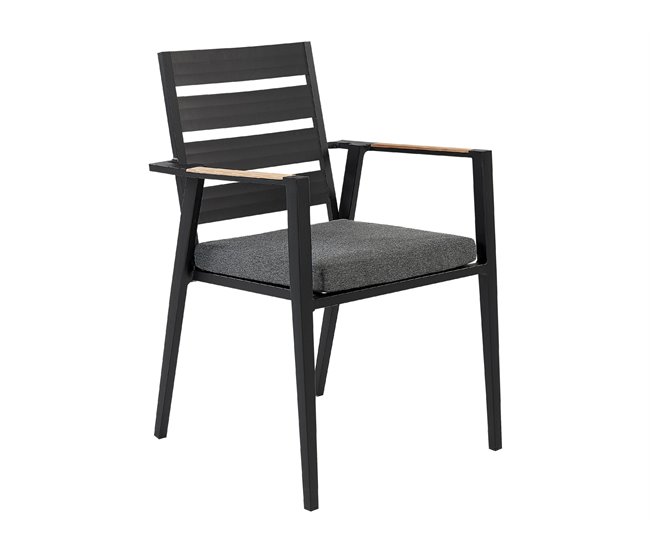 Beliani Cadeira de jardim TAVIANO Preto