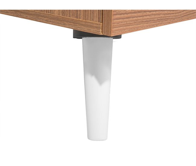 Beliani Mesa de centro ALLOA 60x100 Castanho