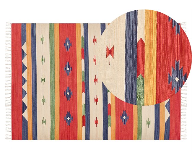 Beliani Kilim ALAPARS 140x200 Multicor