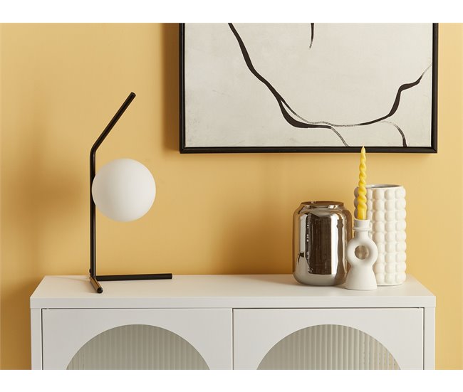 Beliani Candeeiro de mesa WAPITI Branco