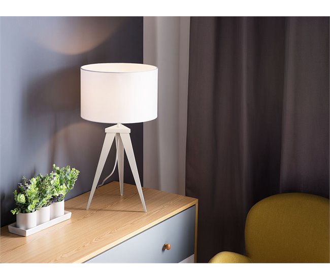 Beliani Candeeiro de mesa STILETTO Branco