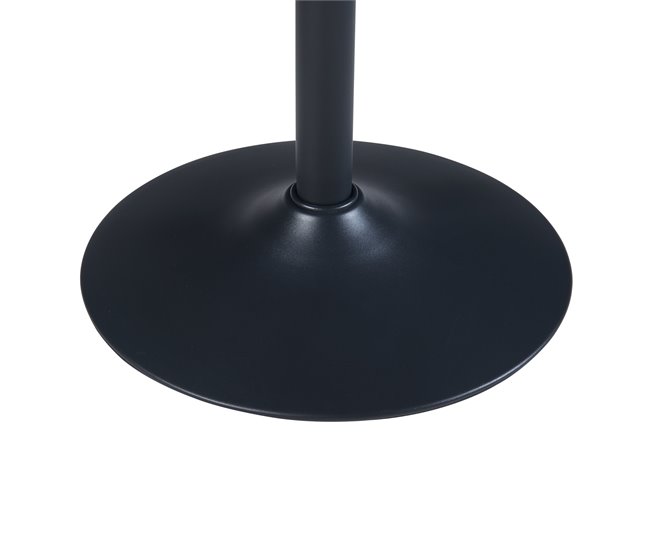 Mesa de bar Vantaa aço MDF Nogal