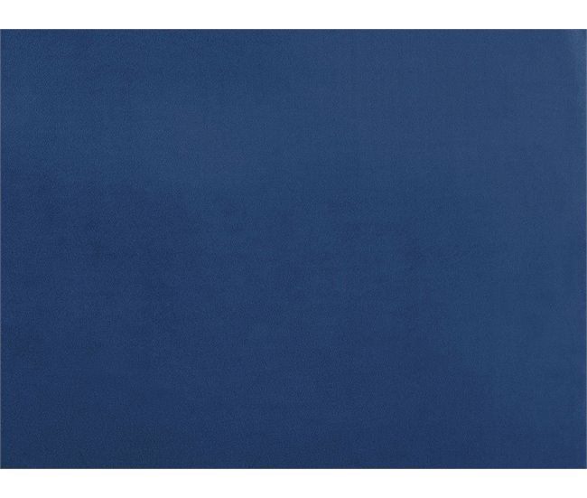 Beliani Cama com estrado Veludo FLAYAT 193x215 Azul Marino
