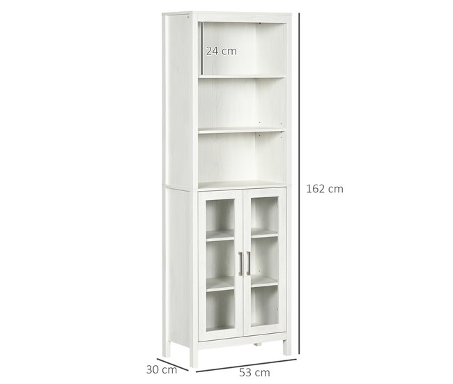 Armário Casa de Banho Melamina de Madeira kleankin Branco