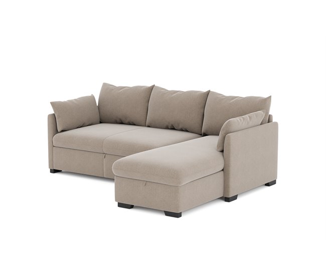 Chaise longue reversível com cama SYCO II Bege