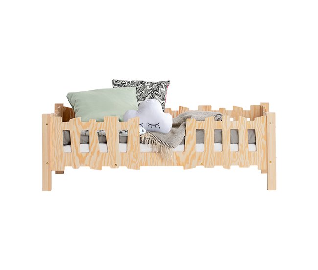 Cama com estrado de ripas Elsa Madeira