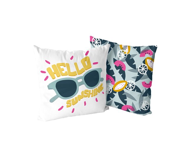 Capa de travesseiro Aware Hello sunshine Multicor